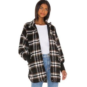 BB Dakota Plaid Times Coat - Black - XS